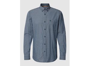 4064478736683 - Freizeithemd Regular Fit Langarm Button-Down-Kragen für Herren blau XL