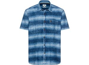 4064478755066 - Freizeithemd Regular Fit Kurzarm Kent-Kragen für Herren blau XXL