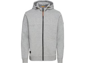 4064478755981 - Sweatjacke Kapuze Rippbündchen für Herren grau XL