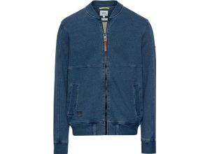 4064478756261 - Blouson Stehkragen Used-Look für Herren blau M