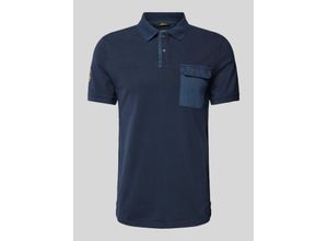 4064478761999 - Poloshirt mit Label-Stitching