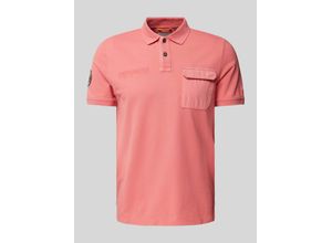 4064478762033 - Poloshirt mit Label-Stitching