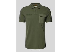 4064478762132 - Poloshirt mit Label-Stitching