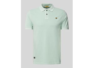 4064478762552 - Poloshirt mit Label-Stitching