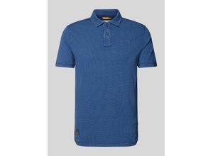 4064478763986 - Slim Fit Poloshirt mit fein strukturiertem Muster