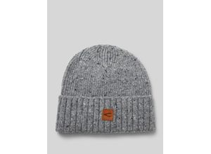 4064478894789 - Beanie aus Woll-Mix mit Label-Patch