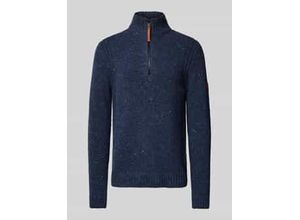 4064478902910 - Wollpullover mit Label-Detail