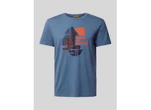 4064478904402 - T-Shirt mit geripptem Rundhalsausschnitt