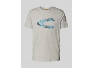 4064478915620 - T-Shirt mit geripptem Rundhalsausschnitt