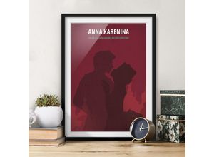 4064492315741 - Micasia - Bild mit Rahmen - Filmposter Anna Karenina Größe HxB 24cm x 18cm Rahmen Schwarz