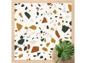 4064493864064 - Micasia - Vinyl-Teppich - Detailliertes Terrazzo Muster Livorno - Quadrat 11 Größe HxB 40cm x 40cm