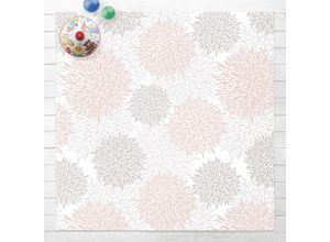 4064493876609 - Micasia - Vinyl-Teppich - Große gezeichnete Pusteblumen in Rosa - Quadrat 11 Größe HxB 40cm x 40cm