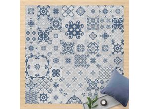 4064493878702 - Micasia - Vinyl-Teppich - Keramikfliesen Agadir blau - Quadrat 11 Größe HxB 40cm x 40cm