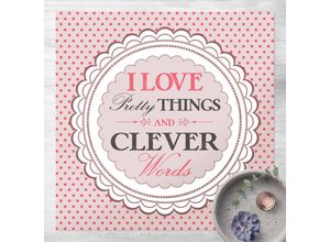 4064493885663 - Micasia - Vinyl-Teppich - NoKA17 i Love Pretty Things - Quadrat 11 Größe HxB 40cm x 40cm