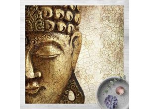 4064493894481 - Micasia - Vinyl-Teppich - Vintage Buddha - Quadrat 11 Größe HxB 40cm x 40cm