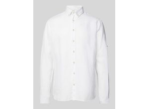 4064509927813 - Modern Fit Leinenhemd mit Button-Down-Kragen Modell Dirk