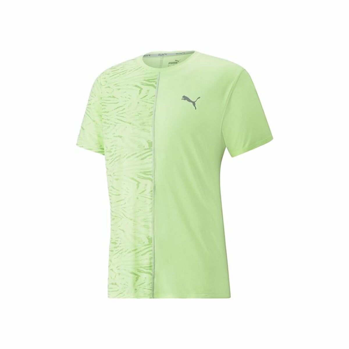 4064535524550 - Kurzärmliges Sport T-Shirt Run Graphic Zitronengrün