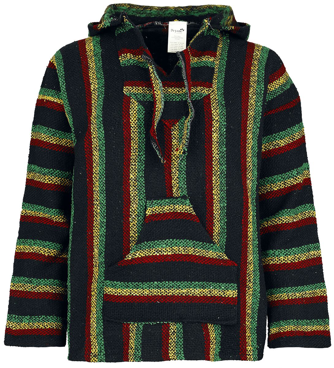 4064586022357 - Mexican Hood Kapuzenpullover rasta in XL