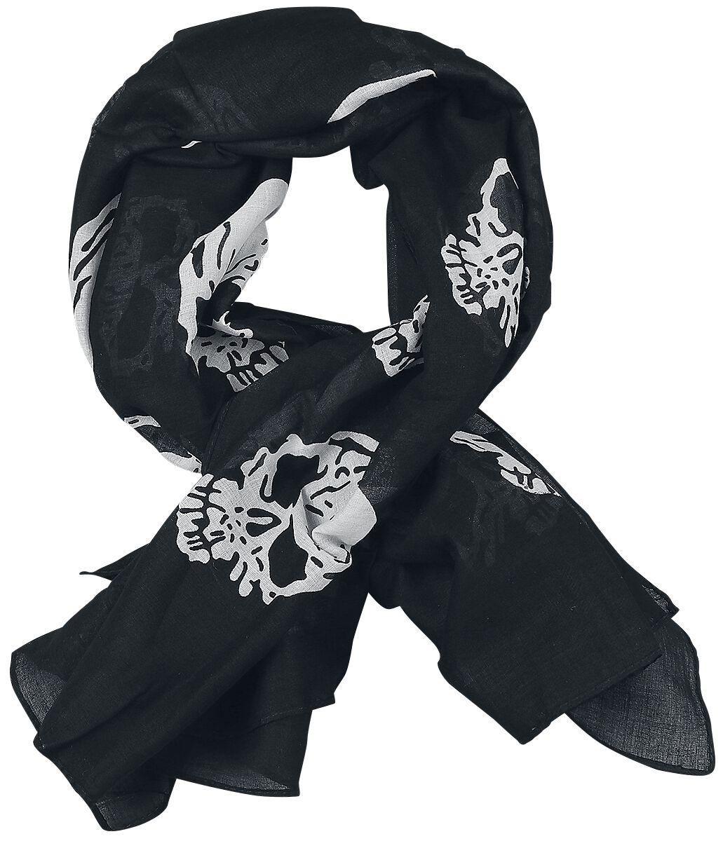 4064586036538 - Death Skull Tuch Tuch schwarz weiß