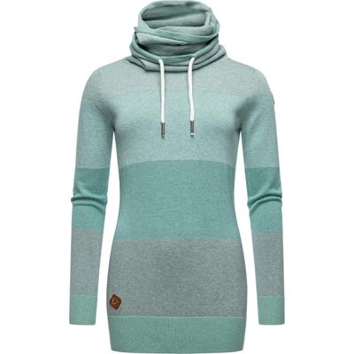 4064601457416 - Sweater Damen Baumwolle petrol gestreift