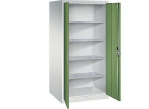 4064615165932 - Werkstattschrank 8924-052 Stahl abschließbar 5 OH 93 x 195 x 80 cm rot lichtgrau 4064615165932 C+P-Möbel