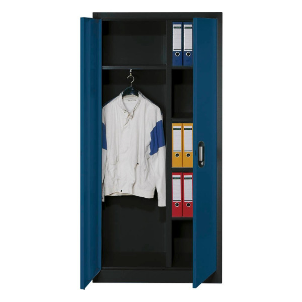 4064615190217 - Garderobenschrank 9260-30 Metall 1 Abteil mit 1 Fach abschließbar 93x195cm (BxH) blau 4064615190217 C+P-Möbel