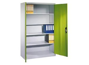 4064615207854 - CP Stahlschrank C 2000 Acurado 9480-000 S10758 lichtgrau clowngrün 1200 x 500 x 1950 cm aufgebaut