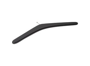 4064615605056 - Kleiderbügel Hartholz Aufhängung mit Hotelstift lackiert B 420 x T 8 x H 174 mm schwarz