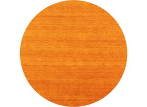 4064616047510 - Wollteppich MORGENLAND Gabbeh Teppich handgewebt orange Teppiche Gr B L 200 cm x 200 cm 8 mm 4 m² 1 St orange Gabbehteppich Schurwollteppiche Kurzflor