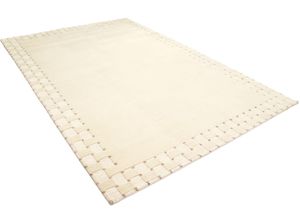 4064616054068 - Wollteppich MORGENLAND Nepal Teppich Welina Teppiche Gr B L 90 cm x 150 cm 18 mm 135 m² 1 St beige (creme) Nepalteppich Nepal-Teppiche handgeknüpft