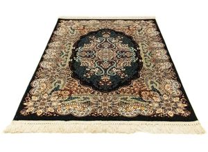 4064616162480 - Orientteppich MORGENLAND Ahu Teppiche Gr B L 150 cm x 225 cm 9 mm 338 m² 1 St schwarz Orientalische Muster