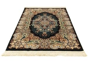 4064616162534 - Läufer MORGENLAND Ahu Teppiche Gr B L 100 cm x 200 cm 9 mm 2 m² 1 St schwarz Kurzflor-Läufer