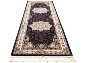 4064616163821 - Läufer MORGENLAND Arjen Teppiche Gr B L 100 cm x 200 cm 8 mm 2 m² 1 St schwarz Kurzflor-Läufer