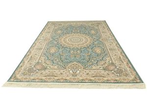 4064616165801 - Orientteppich MORGENLAND Suzan Teppiche Gr B L 120 cm x 180 cm 7 mm 216 m² 1 St grün (seegrün) Orientalische Muster