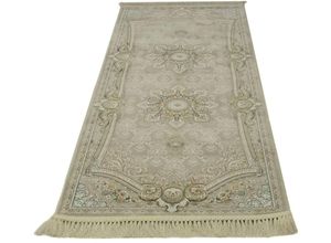 4064616166006 - Läufer MORGENLAND Sheeyla Teppiche Gr B L 100 cm x 400 cm 7 mm 4 m² 1 St grün (olivgrün) Kurzflor-Läufer