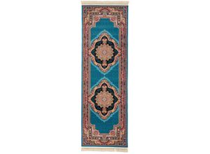 4064616229510 - Orientteppich MORGENLAND Orientteppich - Abram rechteckig Teppiche Gr B L 100 cm x 200 cm 9 mm 2 m² 1 St blau Orientalische Muster