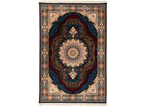 4064616229718 - Orientteppich MORGENLAND Orientteppich - Ahmir rechteckig Teppiche Gr B L 150 cm x 225 cm 9 mm 338 m² 1 St blau (dunkelblau) Orientalische Muster