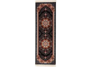 4064616230073 - Orientteppich MORGENLAND Orientteppich - Ali rechteckig Teppiche Gr B L 100 cm x 200 cm 9 mm 2 m² 1 St blau (dunkelblau) Orientalische Muster