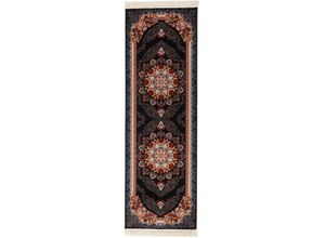 4064616230097 - Orientteppich MORGENLAND Orientteppich - Ali rechteckig Teppiche Gr B L 100 cm x 400 cm 9 mm 4 m² 1 St blau (dunkelblau) Orientalische Muster