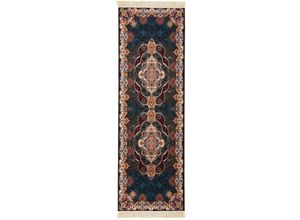 4064616230585 - Orientteppich MORGENLAND Orientteppich - Ayaan rechteckig Teppiche Gr B L 100 cm x 200 cm 9 mm 2 m² 1 St blau (dunkelblau) Orientalische Muster