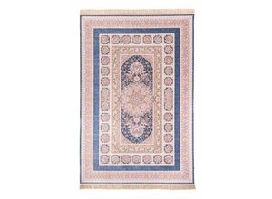 4064616230615 - Orientteppich MORGENLAND Orientteppich - Akghar läufer Teppiche Gr B L 100 cm x 150 cm 8 mm 15 m² 1 St blau (dunkelblau) Orientalische Muster