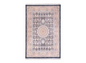 4064616230851 - Orientteppich MORGENLAND Orientteppich - Khorshid läufer Teppiche Gr B L 100 cm x 150 cm 8 mm 15 m² 1 St blau (dunkelblau) Orientalische Muster