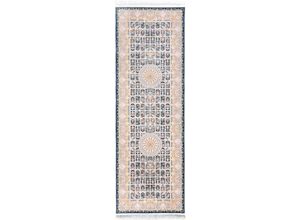 4064616230912 - Orientteppich MORGENLAND Orientteppich - Khorshid läufer Teppiche Gr B L 100 cm x 300 cm 8 mm 3 m² 1 St blau (dunkelblau) Orientalische Muster