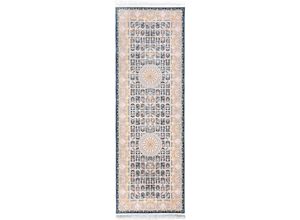 4064616230929 - Orientteppich MORGENLAND Orientteppich - Khorshid läufer Teppiche Gr B L 100 cm x 400 cm 8 mm 4 m² 1 St blau (dunkelblau) Orientalische Muster