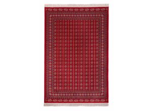 4064616231254 - Orientteppich MORGENLAND Orientteppich - Turkaman rechteckig Teppiche Gr B L 100 cm x 150 cm 8 mm 15 m² 1 St rot Geknüpfte Teppiche