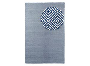 4064616232329 - Outdoorteppich MORGENLAND Läufer In- & Outdoor - Alef türkis Teppiche Gr B L 140 cm x 200 cm 6 mm 28 m² 1 St blau Esszimmerteppiche In und Outdoor geeignet