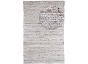 4064616233074 - Wollteppich MORGENLAND Toska - weiß Teppiche Gr B L 160 cm x 230 cm 13 mm 368 m² 1 St grau (taupe) Esszimmerteppiche