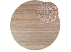 4064616233364 - Sisalteppich MORGENLAND Sisalteppich - Cosmo Teppiche Gr B L 200 cm x 200 cm Ø 200 cm 7 mm 4 m² 1 St braun Esszimmerteppiche SisalOptik