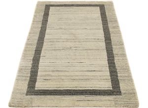 4064616300509 - Wollteppich MORGENLAND Gabbeh - Loribaft Perser 140 x 70 cm grau Teppiche Gr B L 70 cm x 140 cm 12 mm 098 m² 1 St grau Orientalische Muster Wohnzimmer Handgeknüpft Einzelstück mit Zertifikat