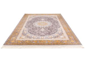 4064616318276 - Orientteppich MORGENLAND Adriano Teppiche Gr B L 200 cm x 300 cm 7 mm 1 St goldfarben (gold) Orientalische Muster Wohnzimmer Fußbodenheizung geeignet